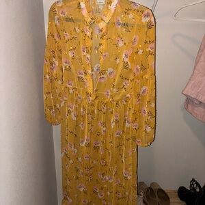 Floral Yellow Dress